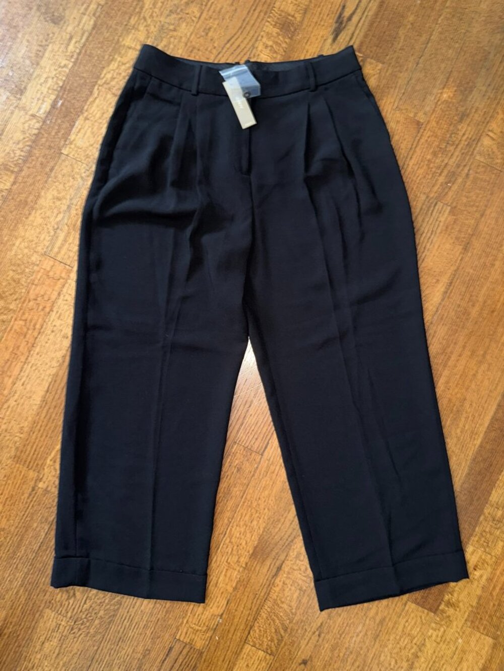 NWT J.Crew Black Wide Leg Pants